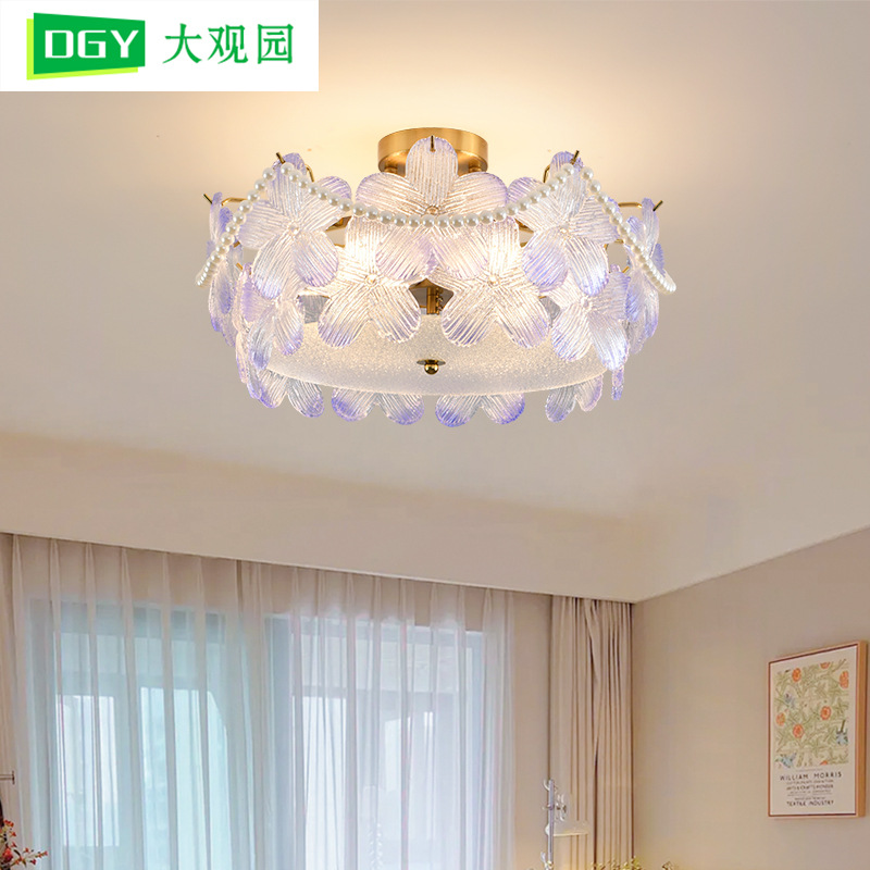 [Selección Premium] Lámpara de techo LED, simple y moderna, nuevo modelo 2026, estilo crema de lujo ligero, luz para dormitorio 413L.