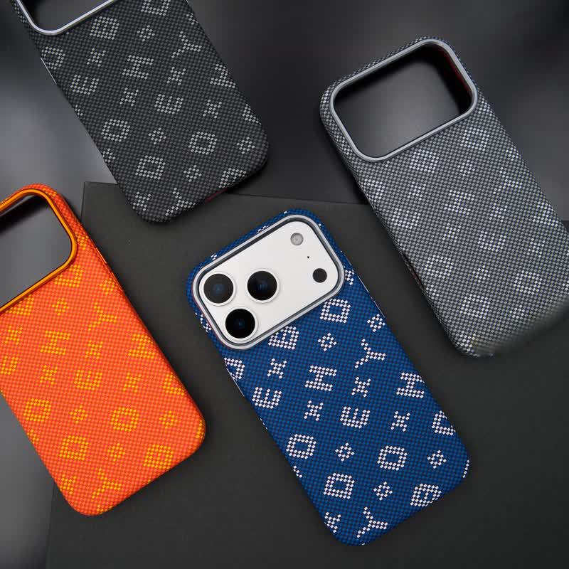 Cross-Border New Model Iphone18Promax with Scattered Letters, Kevlar Skin-Like Feel, Apple 17 Magnetic Pc Phone Case 16 Cross-Border New Model Iphone18Promax with Scattered Letters, Kevlar Skin-Like Feel, Apple 17 Magnetic Pc Phone Case 16