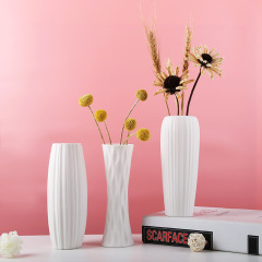 Factory direct sale new Chinese style minimalist ceramic vase living room decorative accent modern white ceramic vase