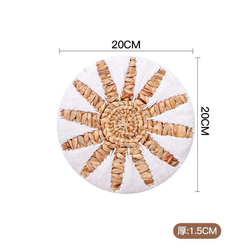 조롱박 화이트 라인 벽 장식 20CM