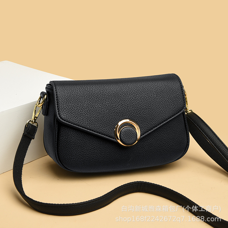 Bolsos transfronterizos para mujer 2025 nueva moda coreana bolso de madre de mediana edad temperamento salvaje bolso pequeño de mensajero de un solo hombro