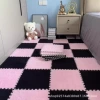 Pink plush + black plush (thick Arctic velvet)