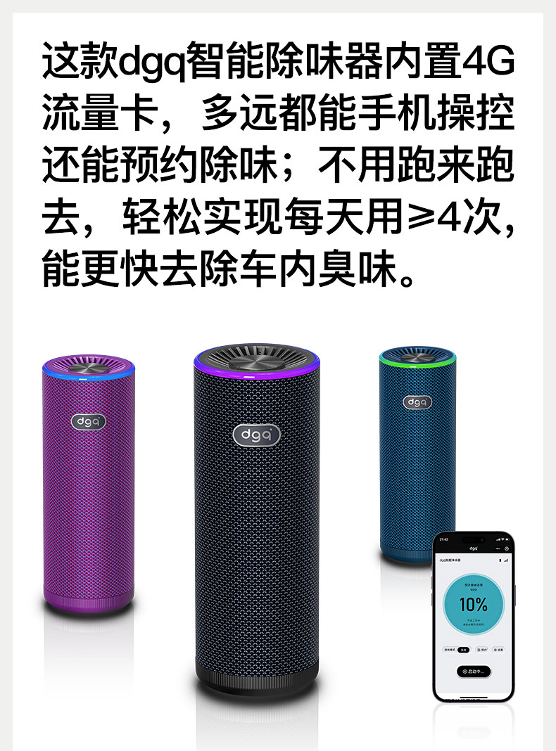Car Air Purifier in the Car Eliminates Odor, Removes Formaldehyde, Removes Smoke and Deodorizes the Car with Negative Ions