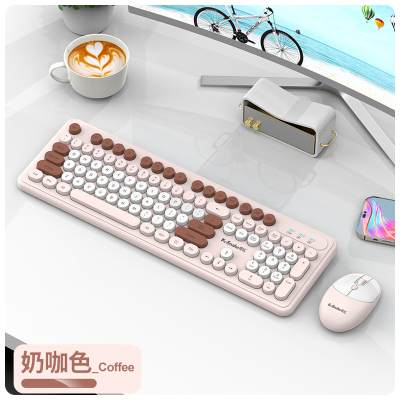Viper WK200 ワイヤレス キーボードとマウス セット ファッション パンク デスクトップ ノートブック オフィス ビジネス 高価値|undefined
