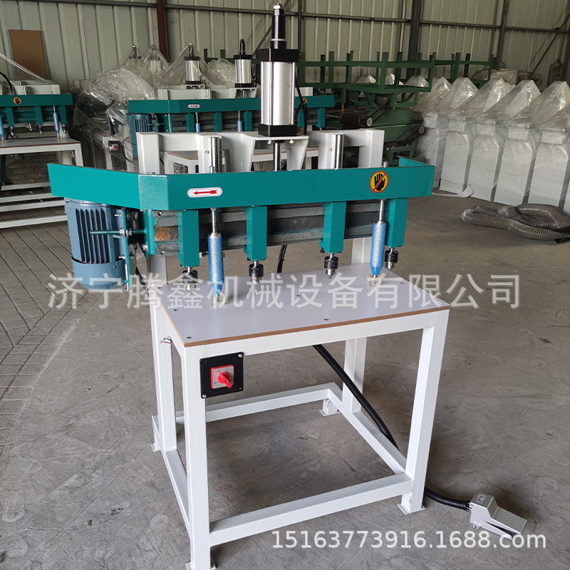 立式多轴钻木材钻孔 多头垂直可调钻孔机 木工机械多头群钻 厂家