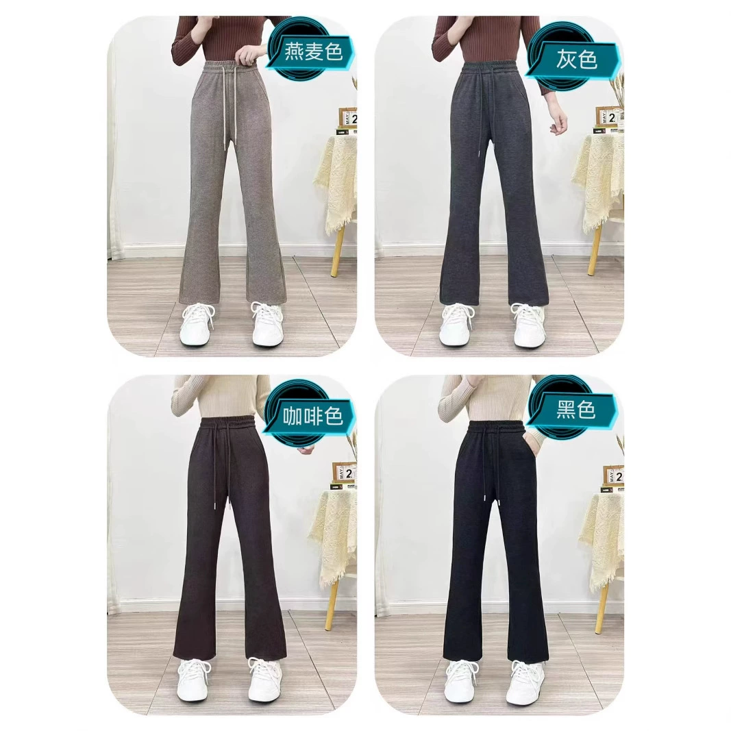 Новые расклешенные брюки из кашемира «Антеплоп» для мам, коллекция Осень/Зима 2025; Весенние женские шерстяные брюки-клеш с высокой талией, класса люкс, повседневные.