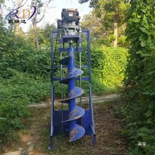 电线杆挖坑机山区钻岩石洞钻孔机光伏钻孔机打桩机路灯杆打眼机