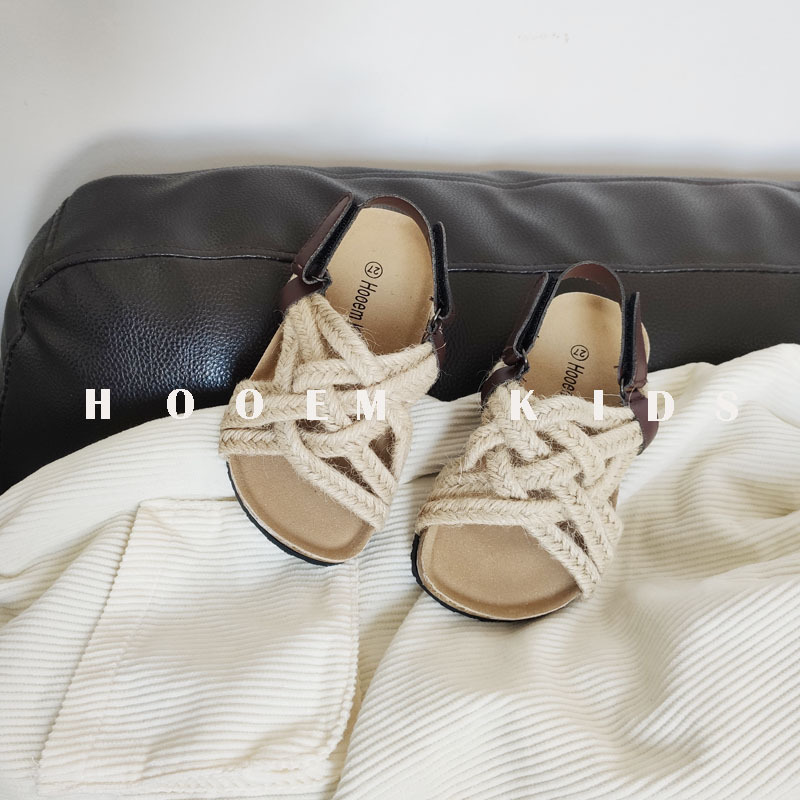 2023 Summer Children's Korean Braided Sandals Corn Sandals