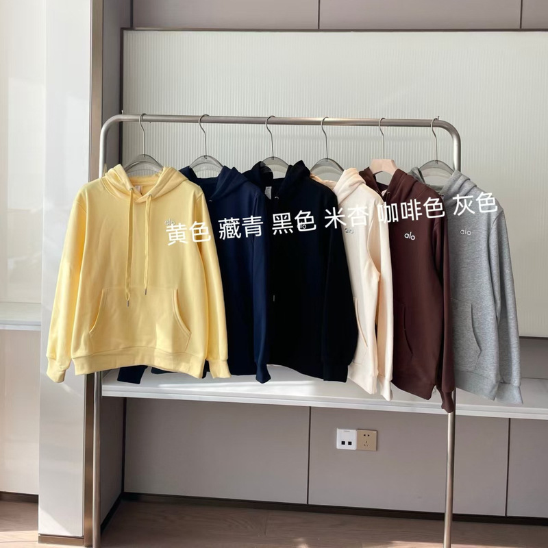 26 Spring New Heavyweight Alo Comfortable Casual Letter Sweatshirt Hoodie Loose Fashion Casual Versatile Sweatshirt for Women 26 Spring New Heavyweight Alo Comfortable Casual Letter Sweatshirt Hoodie Loose Fashion Casual Versatile Sweatshirt for Women