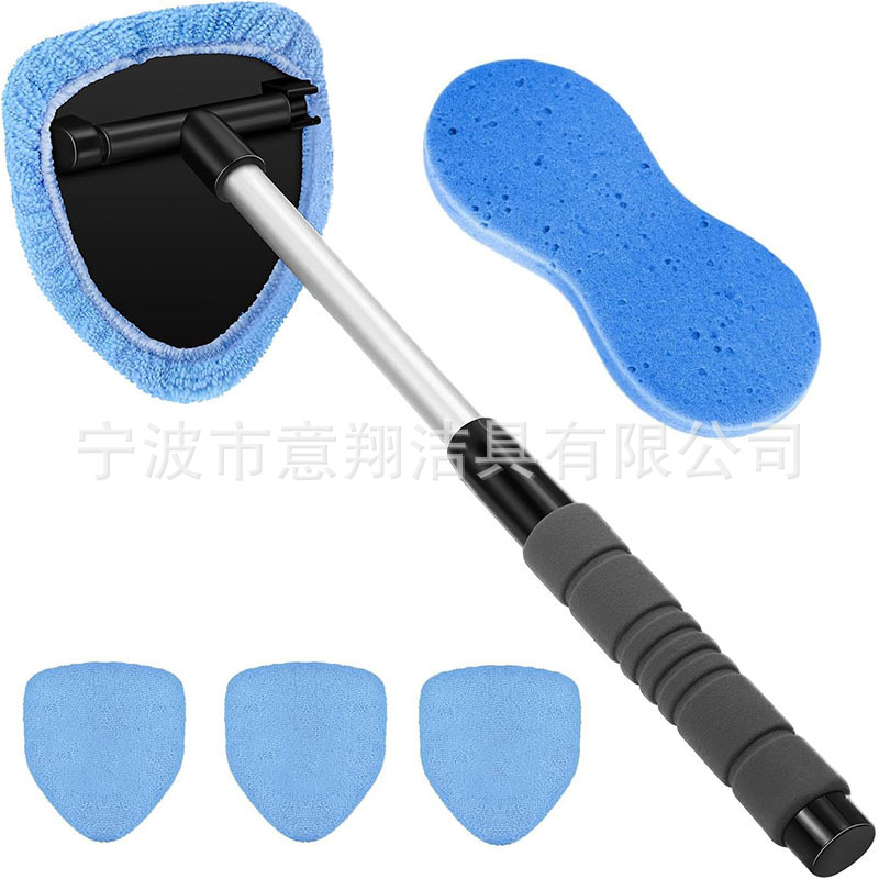 Qìchē – Car cleaning tools Brush Defogging Window - 1-set-b-style-eva-cover-4-light-blue-cloth-covers-1-blue-sponge