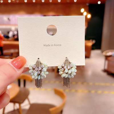 925 earrings bohemian style fashion starry earrings temperament wholesale high-grade floral ear jewelry wholesale