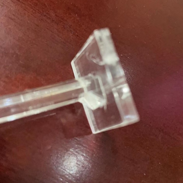 亚克力展示挂钩板钩套钩宽1厘米透明挂钩展示架亚克力加工注塑