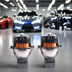 Sanwei 車のライト Sanvi 3inch A11 + LED ダブルダイレクトショットダブルライトレンズヘッドライト 73w6000K 車のヘッドライト