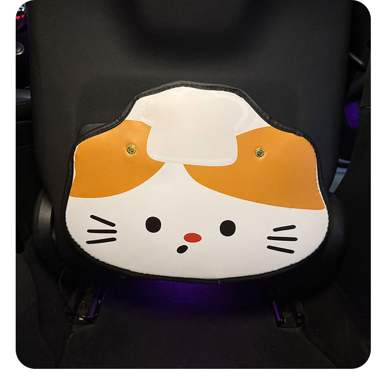 Chef Kitten Anti-Kick Pad Universal Rear Seat Back Anti-Dirty Protective Pad Car Rear Seat Protective Pad Anti-Wear Pad