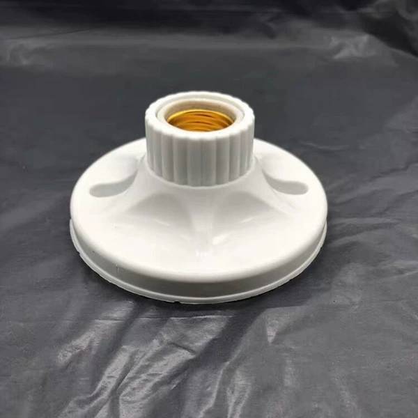 1 E27 screw ceramic round lamp holder (bulb not included)