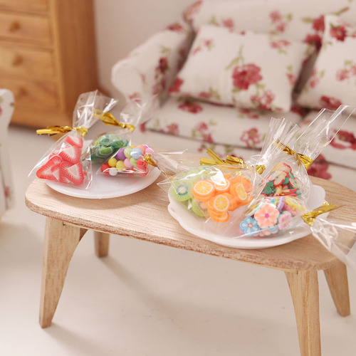 Miniature food and play candy snack set 1:12 minutes ob11 dollhouse life scene dollhouse toy diy