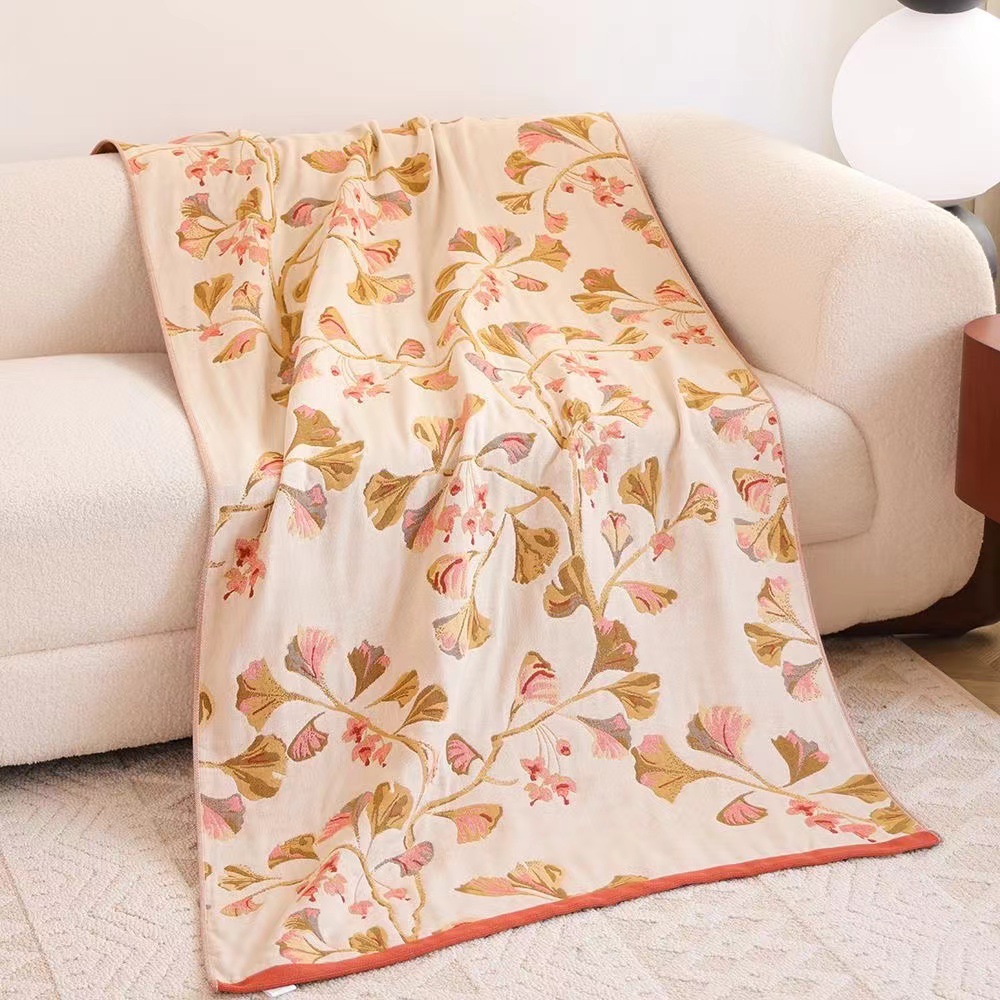 Cotton gauze quick dry beach bath towel for home use