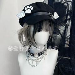新款手作猫爪翅膀贝雷八角帽亚文化地蕾系萌宅小众百搭画家帽日系