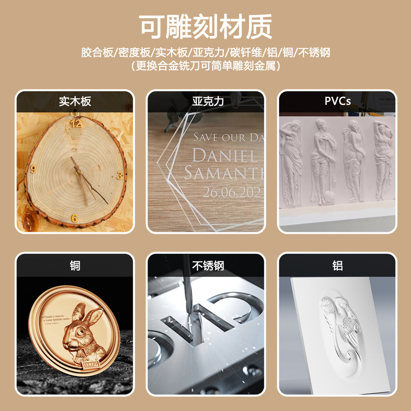 TWOTREES TTC450Pro CNC プラスチックレリーフ金属切断彫刻レーザー CNC 木工彫刻機|undefined