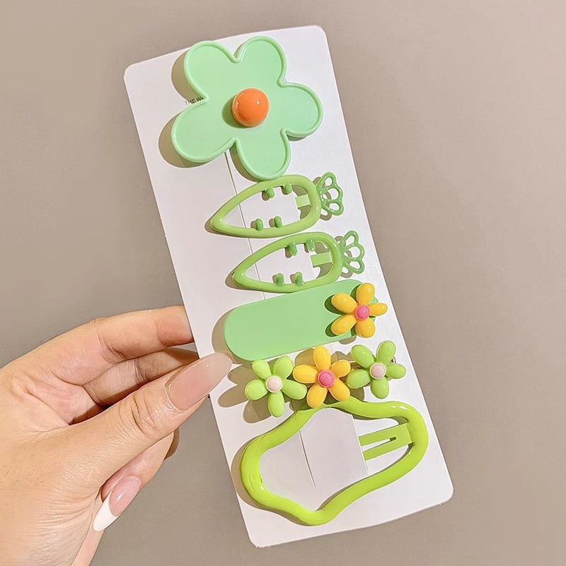 2025 nueva horquilla de dopamina de verano linda horquilla de flequillo de todo fósforo niña coreana pinza lateral accesorios para el cabello sombreros