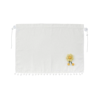 Car curtains sunshade summer sun protection and - large-waffle-curtain-patch-jumper-flower-light-yellow