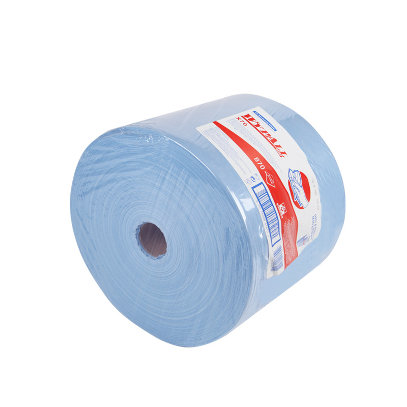 Paño de limpieza industrial sin polvo 41611A X70 de fibra de polipropileno y pulpa de madera absorbente de aceite