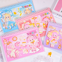 ハンドブック ルーズリーフ カートゥーン かわいいハンドブック 学生ハンドブック テープハンドブック 両面増粘紙
