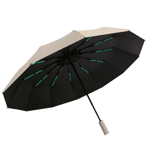 Large Automatic Umbrella for Men, Dual-Use Sun/Rain Umbrella, Foldable Business Sunshade, Customizable, Wholesale Waterproof Sun Umbrella