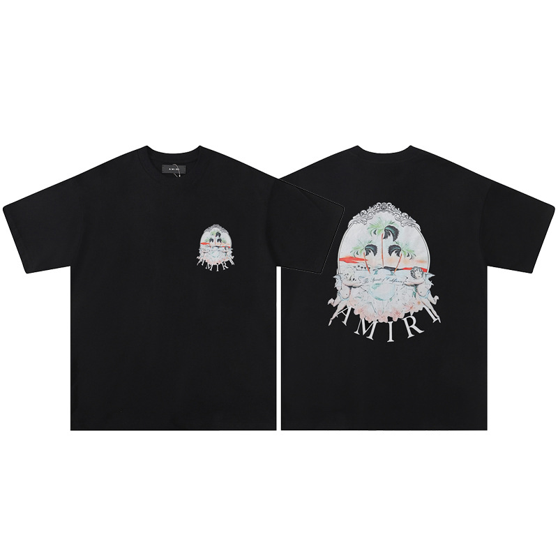 AMIRI Cherub Palm Tree T-shirt Black