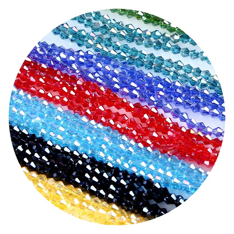 Cuentas puntiagudas de cristal Cuentas de diamantes 23468mmAB color DIY tocado accesorios para el cabello material de cuentas zapatos y accesorios de joyería de ropa al por mayor
