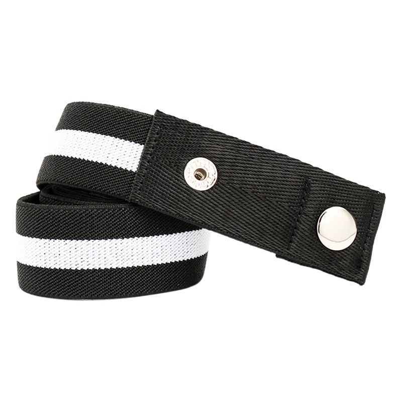 Ленивый ремень, кожаный ремень, несъемный Свободный ремень, универсальные джинсы унисекс, бесшовный Невидимый тканый парусиновый ремень для брюк