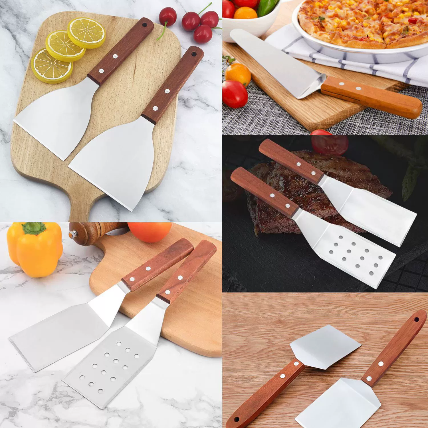 Заводская нержавеющая сталь барбекю лопата набор для улицыBBQ жарочная лопата утечка лопата туннель лопатка посуды