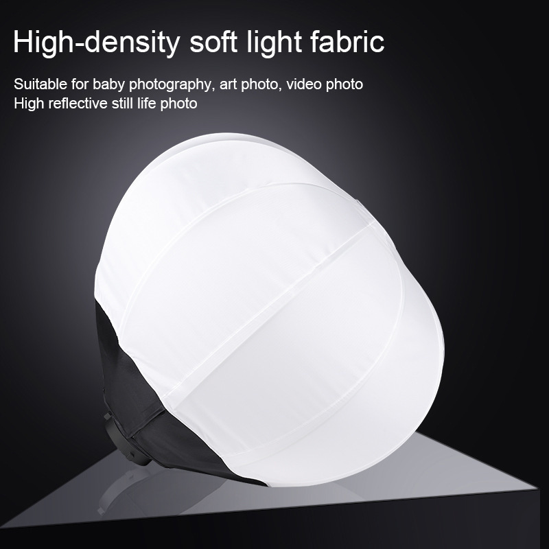 Live Light Supplementing Light Baorong Card Spherical Lampshade Studio Photography Soft Light Ball Soft Light Box Spherical Soft Light Cover