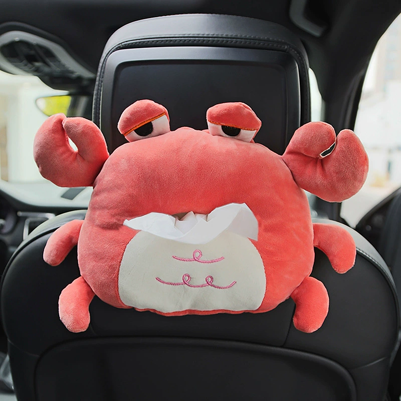 Держатель для салфеток Car Plush Tissue Box Holder, милый карточный висящий держатель салфеток, декоративные животные модели