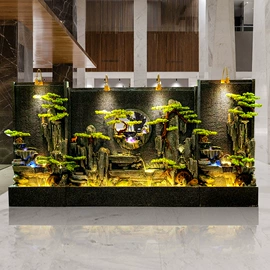 流水摆件;树脂工艺品;客厅落地摆件