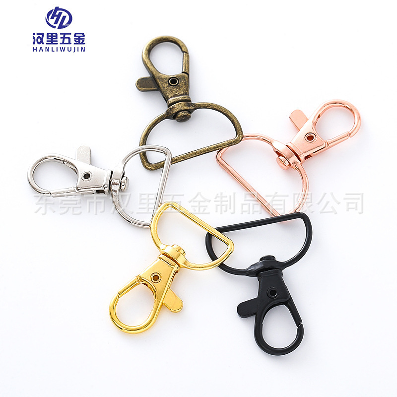 Manufacturer's Ready-Made Zinc Alloy Dog Buckle, Luggage Hardware Accessories, Hook Buckle, Bag Keychain, Cross-Border Supply of Environmental Protection