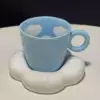 Голубое небо и белые облака (чашка и блюдце)