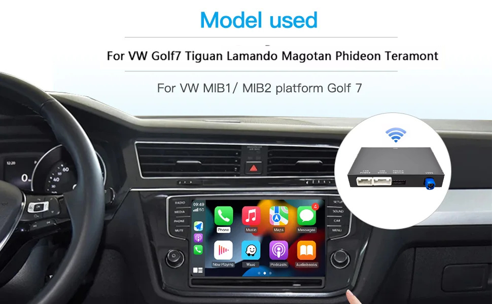 Suitable for Volkswagen Goif 7 Wireless Carplay Module Android Auto Mib System Decoder