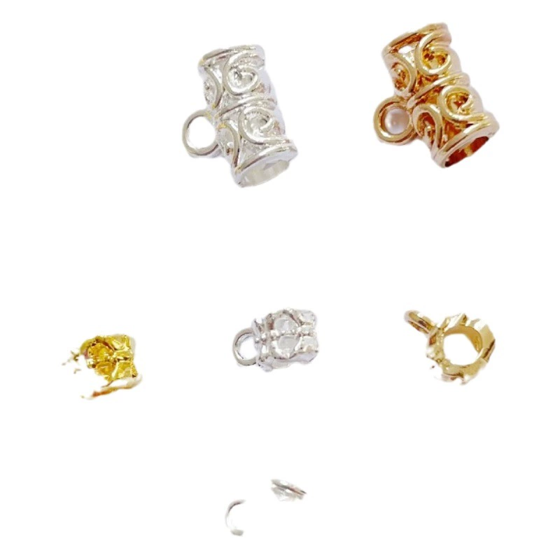 Сплав цветной чехол для труб большой, средний и маленький тройник diy древний ветер аксессуары для волос мягкий браслет ожерелье материал аксессуары