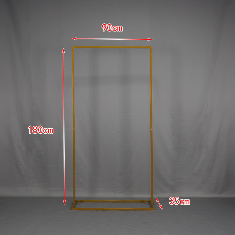 Señales de boda transfronterizas estantes de flores estantes de exhibición cuadrados arcos fiestas de cumpleaños fiestas de compromiso adornos tarjetas de bienvenida de hierro forjado