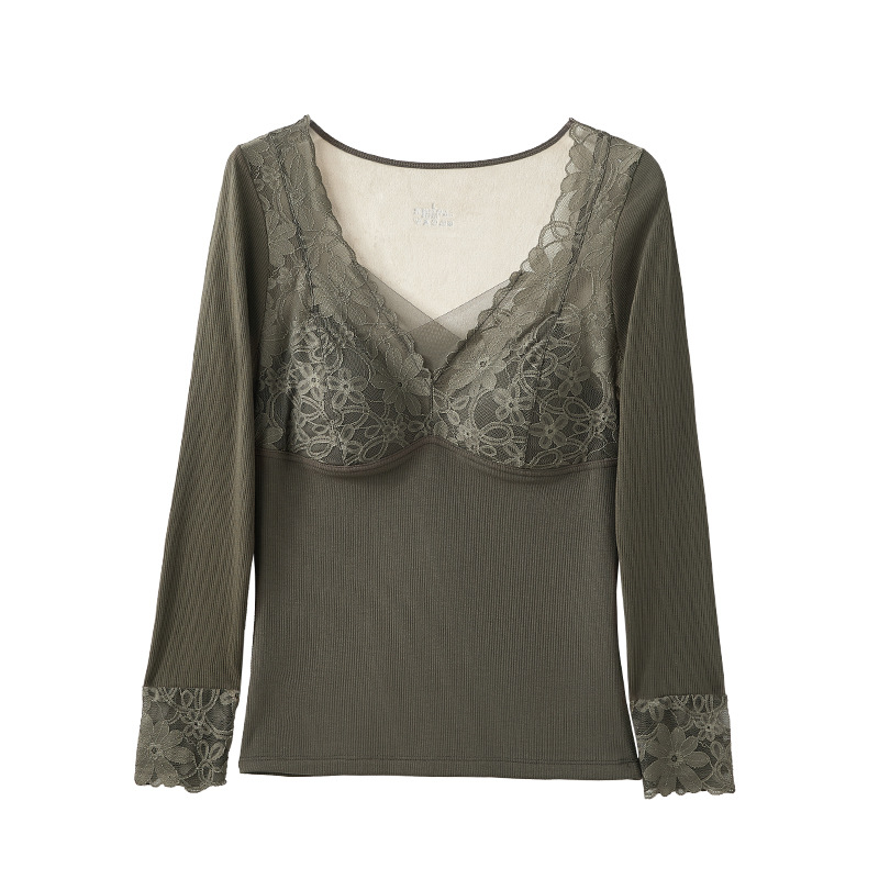 Otoño y invierno nueva taza fija chaleco cálido de encaje ultra suave todo en una camisa de pelusa para bebés gruesa se puede usar