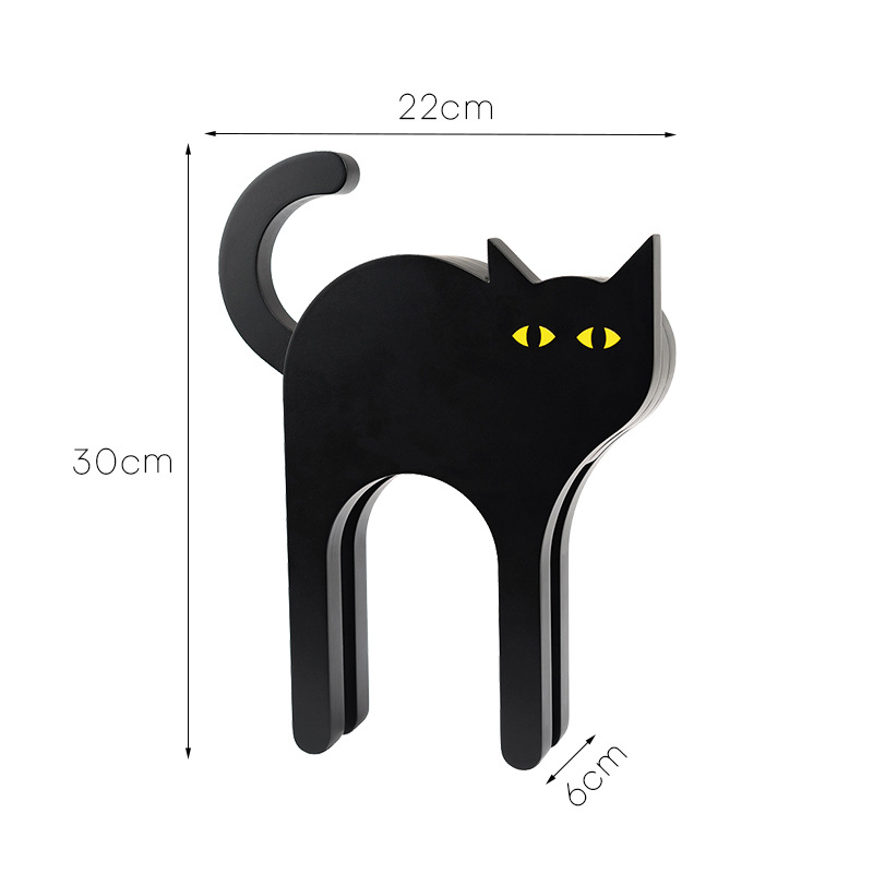 Nordic Simple Creative Black Cute Cat Ornaments Home Living Room Bedroom Coffee Tabley Decorative Ornaments