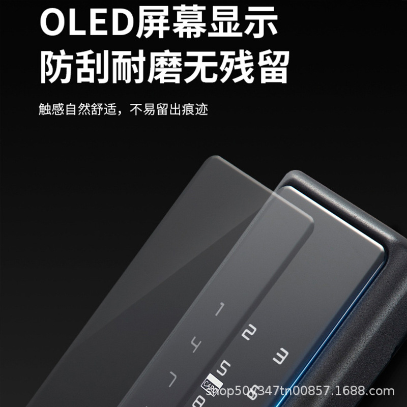 Cerradura de huellas dactilares cerradura inteligente hogar antirrobo puerta contraseña cerradura electrónica cerradura de puerta semiautomática cerradura antirrobo de un solo agarre