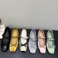 Балетки Mary‑Jane с бантом и ремешком, в стиле Chanel, весенние, размеры 35–39