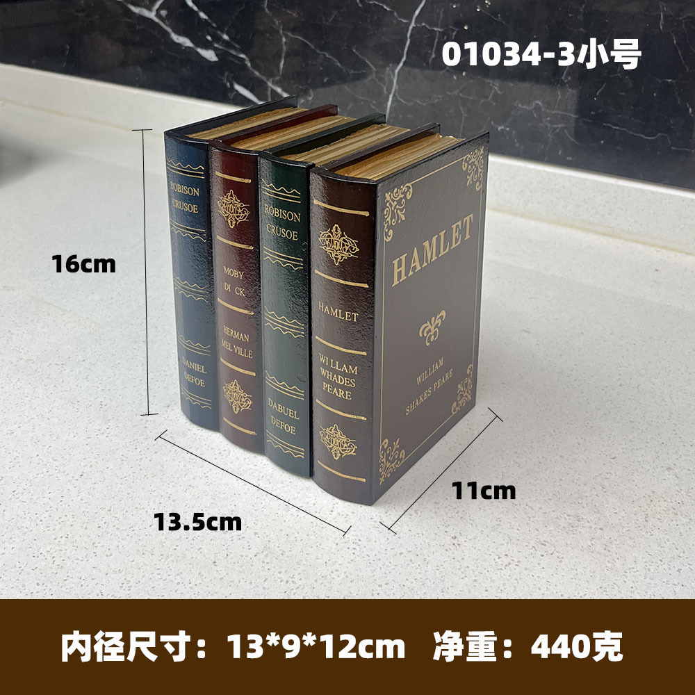 01034-3 tamaño pequeño (Caja de piel de vaca única)