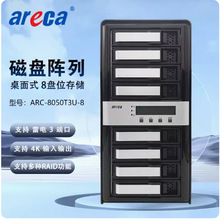 Areca ARC-8050T3U-8E雷电阵列 8盘位磁盘阵列raid存储阵列