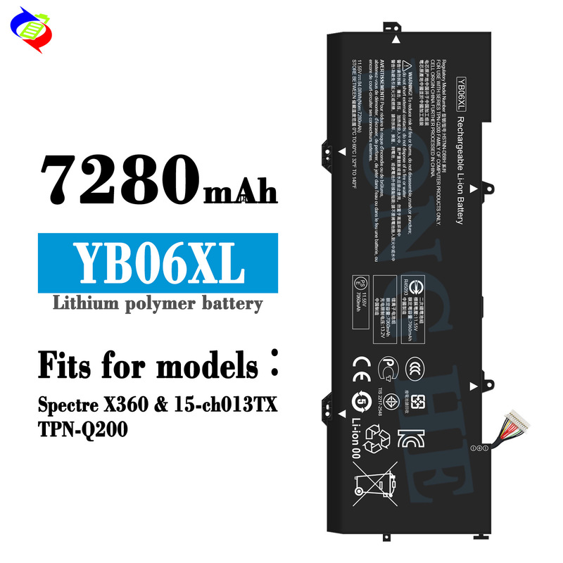 For HP Spectre X360/815-ch013TX/TPN-Q200 Laptop Battery YB06XL