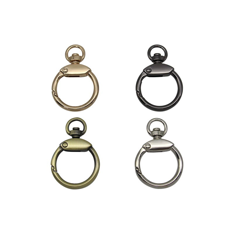 8 -word open -mouth spring ring open mouth round -rod luggage hardware accessories gourd spring buckle metal round hook buckle