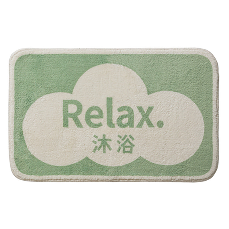 Baño lavable a máquina pareja absorbente alfombra de un solo piso Puerta de baño PET alfombra de piso suave antideslizante sin pelusa