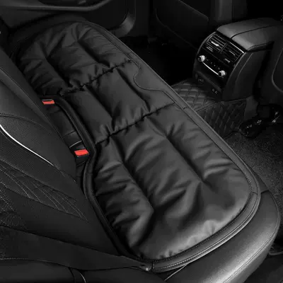 rear row integrated three-piece seat — Seat cushion, seat cover - classic-black-single-back-seat-cushion
